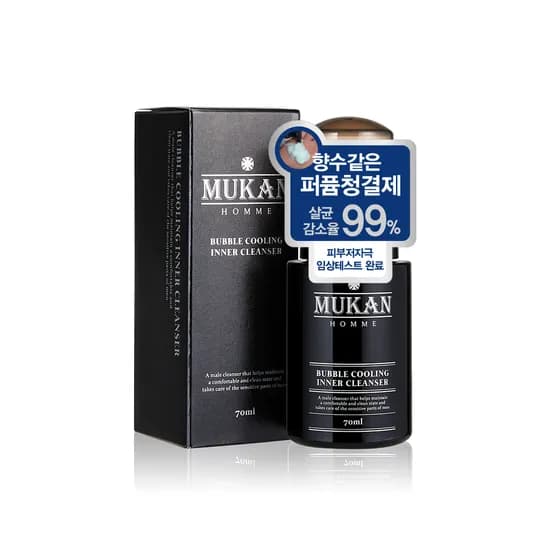 무칸 옴므 버블쿨링 남성청결제, 70ml, 1개