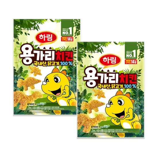 하림 용가리치킨 1kg 2봉