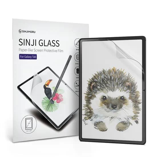 신지모루 갤럭시탭 저반사 종이질감 액정보호필름, S9FE Plus/S9 Plus/S8 Plus/S7 Plus/S7FE, 투명, 1매, 1개