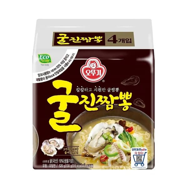 오뚜기 굴진짬뽕 130g 4개입 2팩