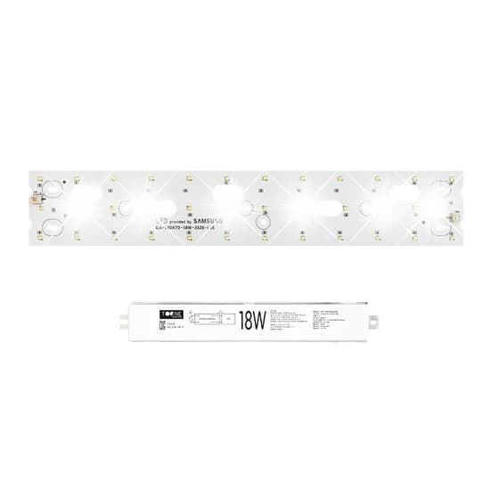 투원라이팅 LED 모듈 기판 리폼 세트 주광색 420x70mm 18W