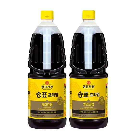 몽고 송표 프라임 양조간장 1.8L 2개