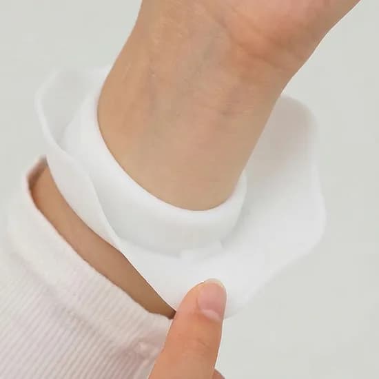 실리콘 세안 손목 밴드 화이트 중형 2P 1개