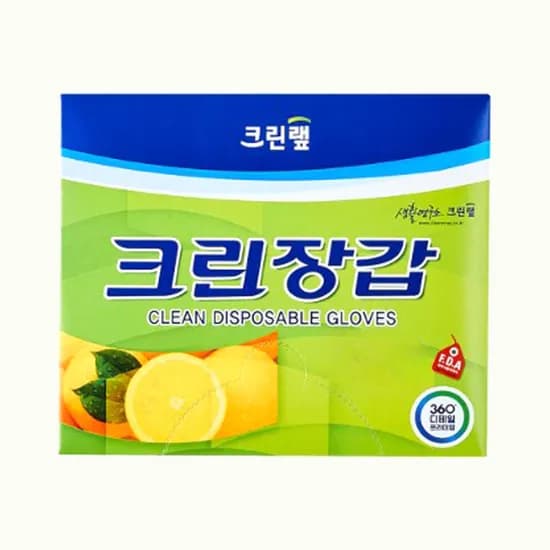 크린랩 크린장갑 100매 1팩 1개