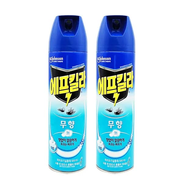 한국존슨 에프킬라 주방용품 에어로졸 무향 500ml 1개