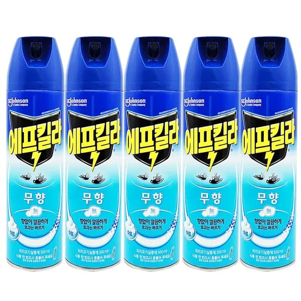 에프킬라 에어로졸 무향 500ml 5개