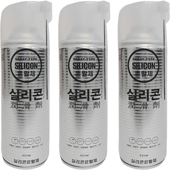 일신 실리콘 윤활제 스프레이 420ml 3개