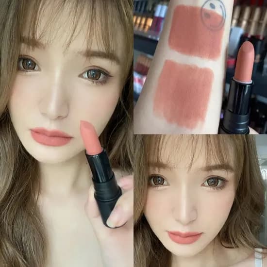 MIDUOLA 지워지지 않는 묻어나지 않는 번지지 않는 오래가는 매트 핑크 누드 여성 립스틱, 301-윔톤 누드, 3.5g, 1개