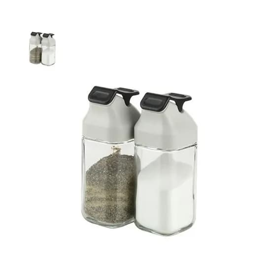 시노글라스 블랙 원터치 소금후추, 80ml, 2개입, 1개