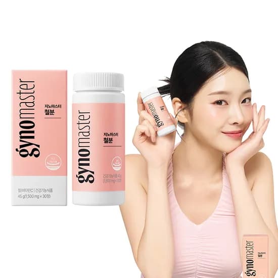 지노마스터 철분 사과맛 츄어블 30정 2개