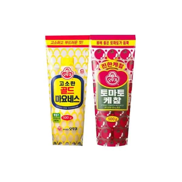 오뚜기 토마토 케찹 500g + 골드 마요네즈 500g 1세트