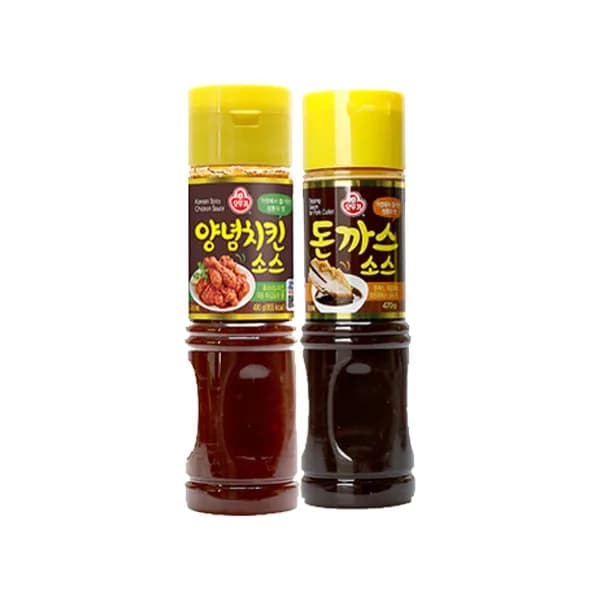 오뚜기 돈까스소스 S + 양념치킨소스, 1세트