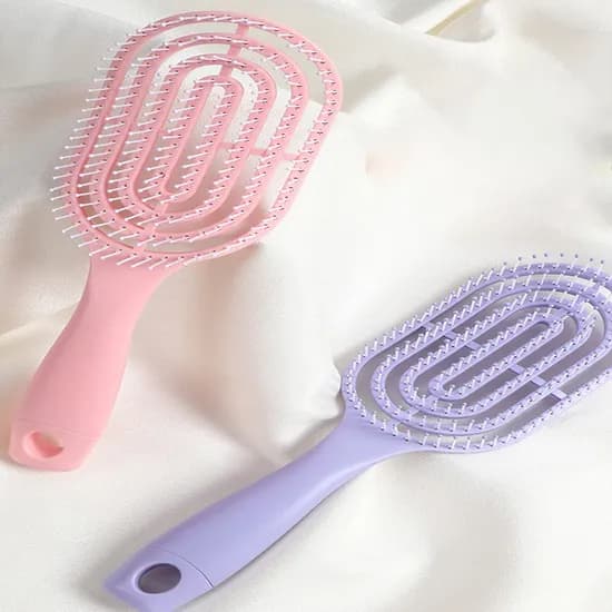 마카롱 헤어브러쉬, 핑크, 1개 + 블루, 1개, 2개
