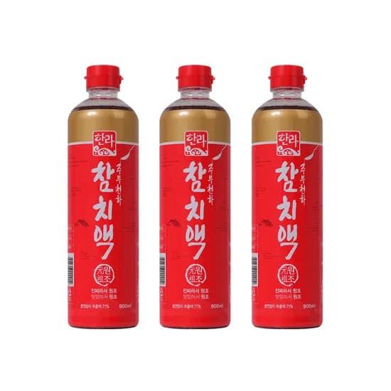 한라식품 참치액, 900ml, 3개