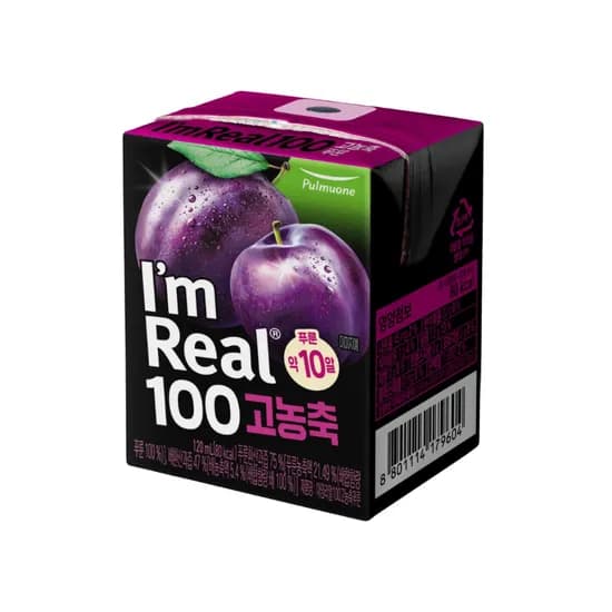 풀무원 아임리얼100 고농축 푸룬, 120ml, 24개