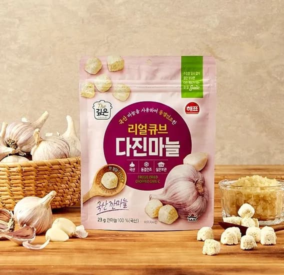 리얼큐브 다진마늘 동결건조 23g 1개