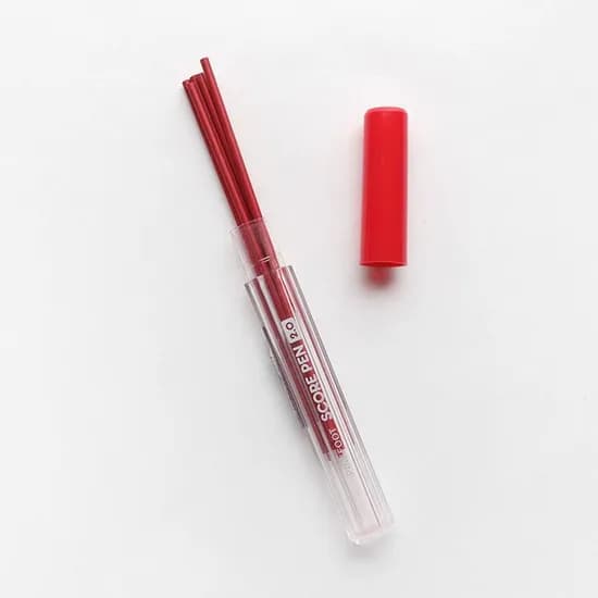 핑크풋 500채점펜 리필심, 2.0mm, 10개