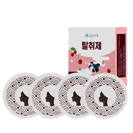 욕실의여왕 고체형 디퓨저 탈취제 블랙체리 230g 4개
