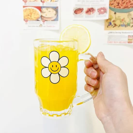쁘띠끄 펀앤펀 스마일 하이볼잔 390ml, 2개