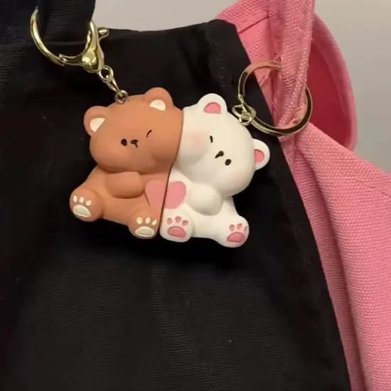 자석 곰돌이 키링 커플 곰돌이 세트