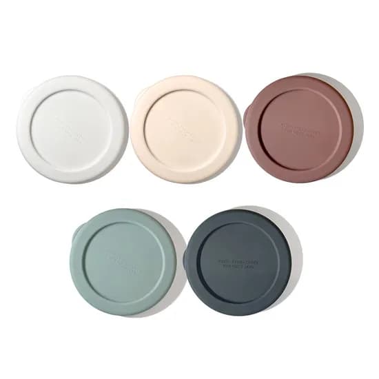 웩서울 실리콘 뚜껑, M, 80mm, 크림화이트, 1개입