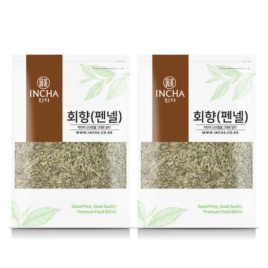 인차 회향(펜넬) 산미나리씨앗, 500g, 2개입, 1개