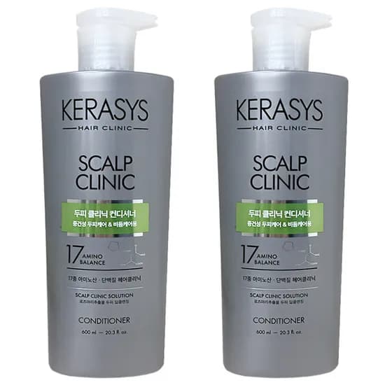애경 케라시스 두피 클리닉 단백질 린스 600ml 2개