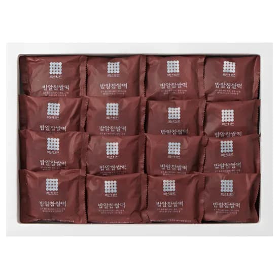 백년화편 밥알 찹쌀떡 60g 32개 1팩