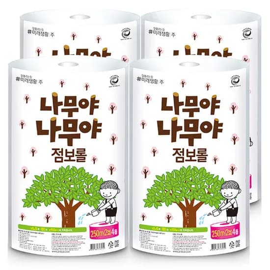 나무야나무야 점보롤 2겹 250m 16롤 1박스