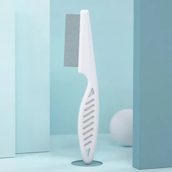 스텐 애견 빗, 화이트, 대, 1개