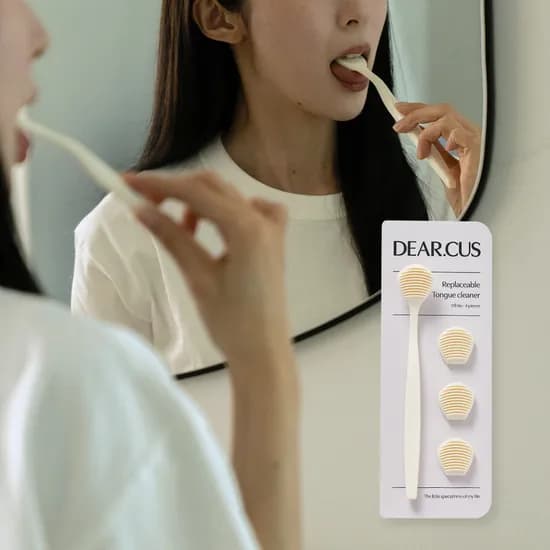 디어커스 혀자손 혀클리너, 딥그린, 본품, 1개 + 교체형 헤드, 3개