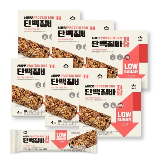 심플잇 단백질바 저당 30g 4개입 6박스