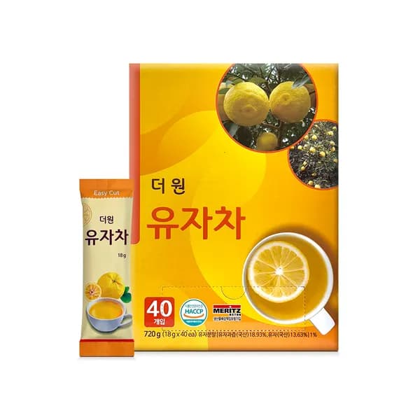 더원 유자차 18g 40포
