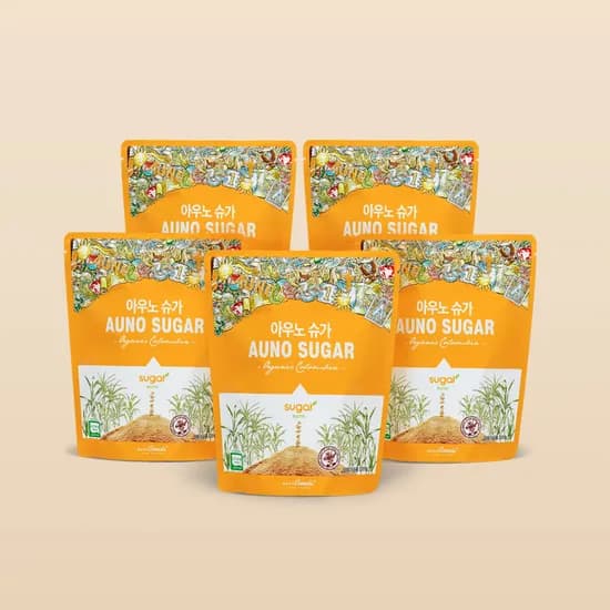 아우노슈가 비정제원당 유기농 320g 5개