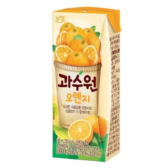 남양 과수원, 오렌지, 190ml, 24개