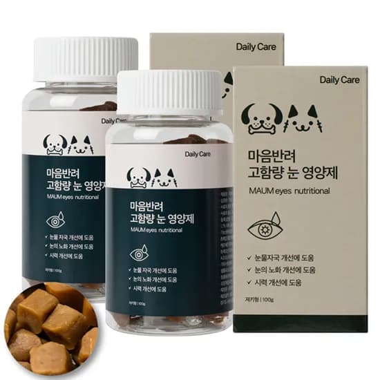마음반려 고함량 눈 영양제, 2통, 눈물개선/눈건강, 60개입