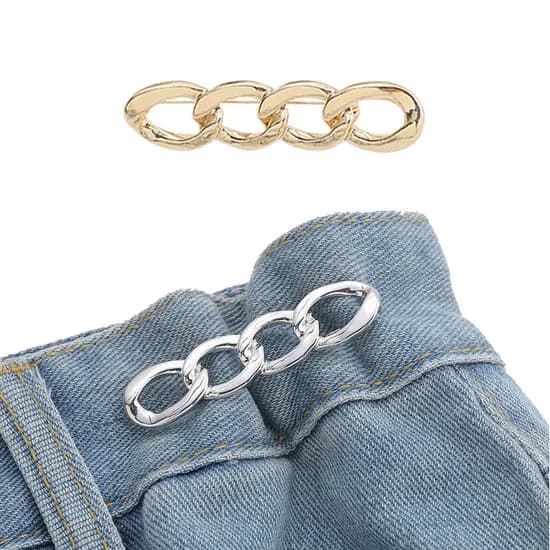 바지 허리 줄이기 옷핀, 골드, 1개