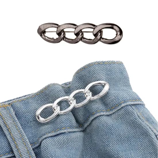 바지 허리 줄이기 옷핀, 블랙, 1개