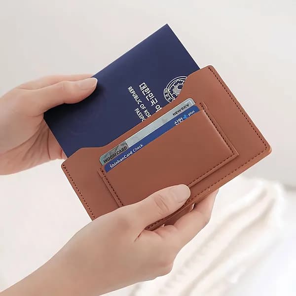 모락 단델2 RFID 차단 여권 지갑 MR-AP-DC02 스카이블루 1개