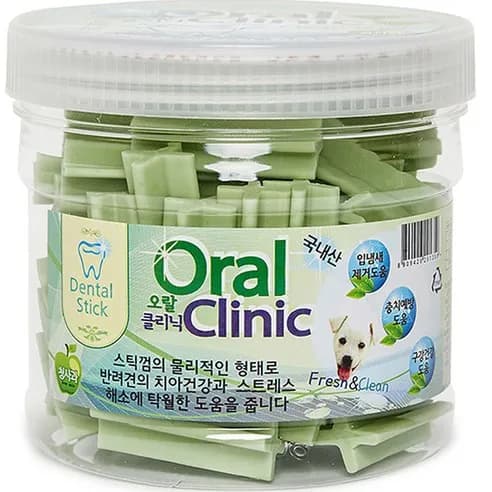 오랄클리닉 반려동물 덴탈껌 청사과 300g 1개