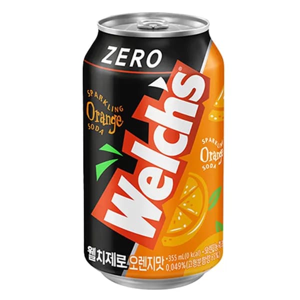 웰치스 제로 오렌지 355ml 12개