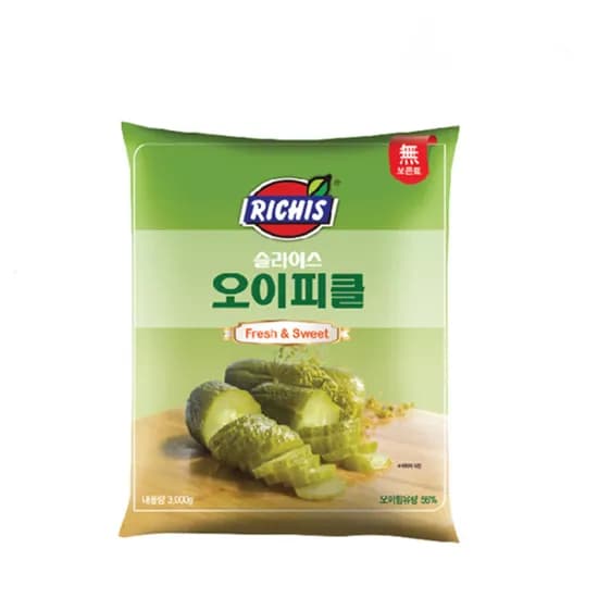 동서 리치스 슬라이스 오이피클 3kg 1팩