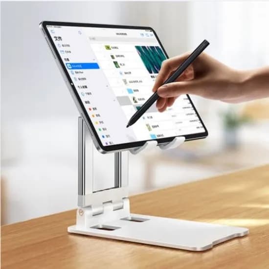 접이식 탁상용 태블릿 스탠드 거치대, 휴대용, 화이트, 1개