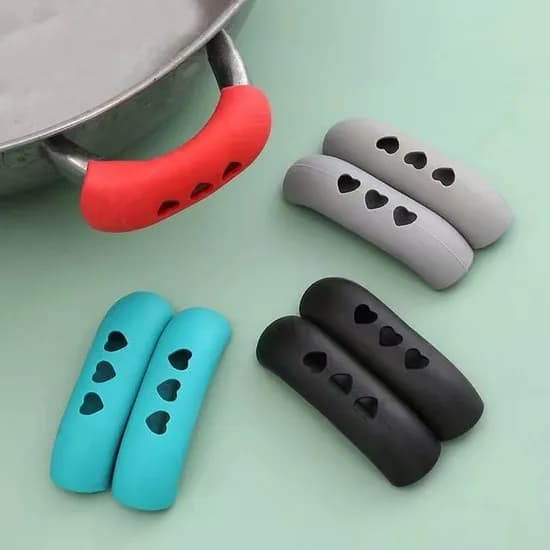 허피디 실리콘 냄비 손잡이, 그레이, 2P, 1개