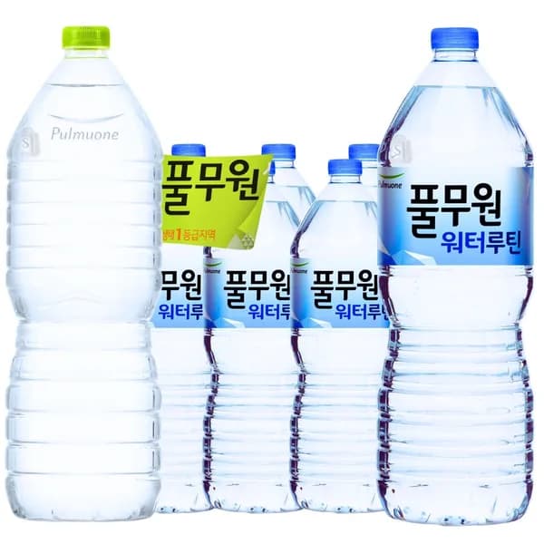 풀무원 샘물 생수 무라벨 2L 6개