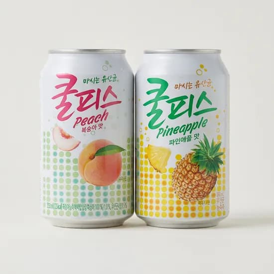 동원 쿨피스 복숭아맛 350ml 10캔 외 파인애플맛 350ml 10캔 20캔