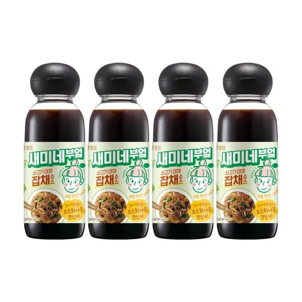 샘표 새미네부엌 쇠고기 야채 잡채소스 300ml 4병