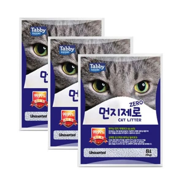 테비 먼지제로 벤토나이트모래 무향 8L 3개 21,500원