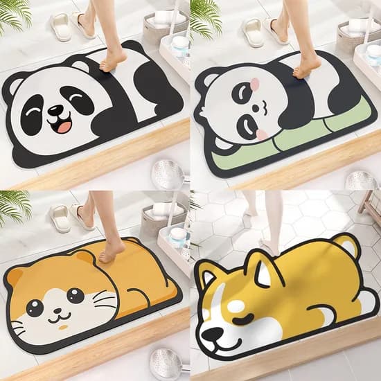 큐티캣 슬리핑시바견 규조토 발매트 400x600mm 2개