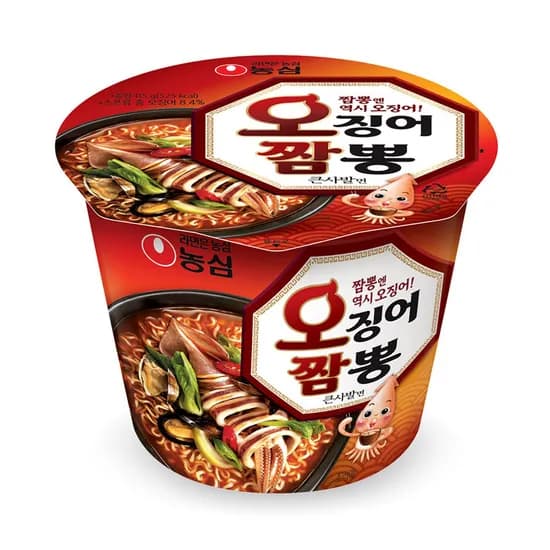 농심 오징어짬뽕큰사발면 115g 8개